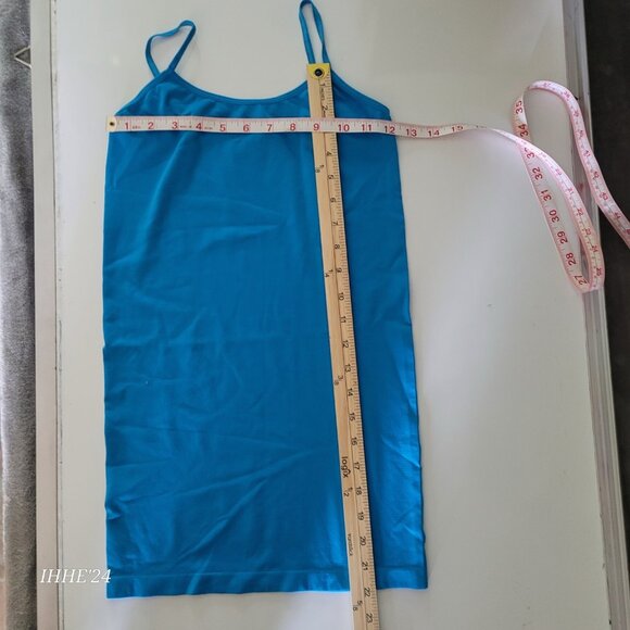 YiTong Women's BLUE Undershirt Camisoles Adjstb Spaghetti Strap Tank Top In One - Picture 2 of 4